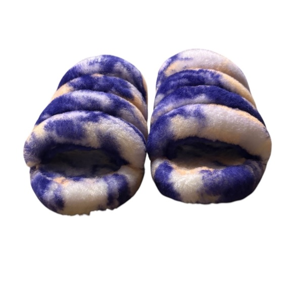 UGG Fluff Yeah Slide Sling Back Sandals in Purple/Pink Tie-Dye Size 7 — SASSY!!! - Picture 3 of 8